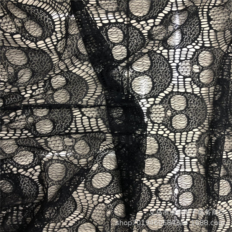 Factory direct sales of Halloween fabrics, nylon skull lace fabric, game costumes, accessories, mesh fabric, stage costumes Application Scenario