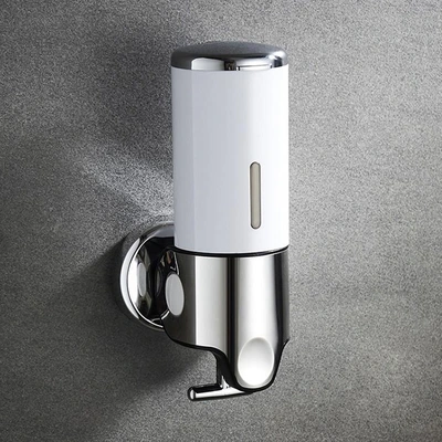 Toilet push-rod black push-rod soap dispenser ABS plastic manual soap dispenser plastic wall hanging soap dispenser thumbnail
