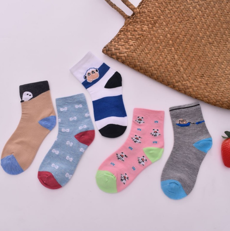 2022 Autumn and winter new cartoon children's mid-calf socks, baby socks, infant socks, all-cotton children's socks manufacturer wholesale Specification image