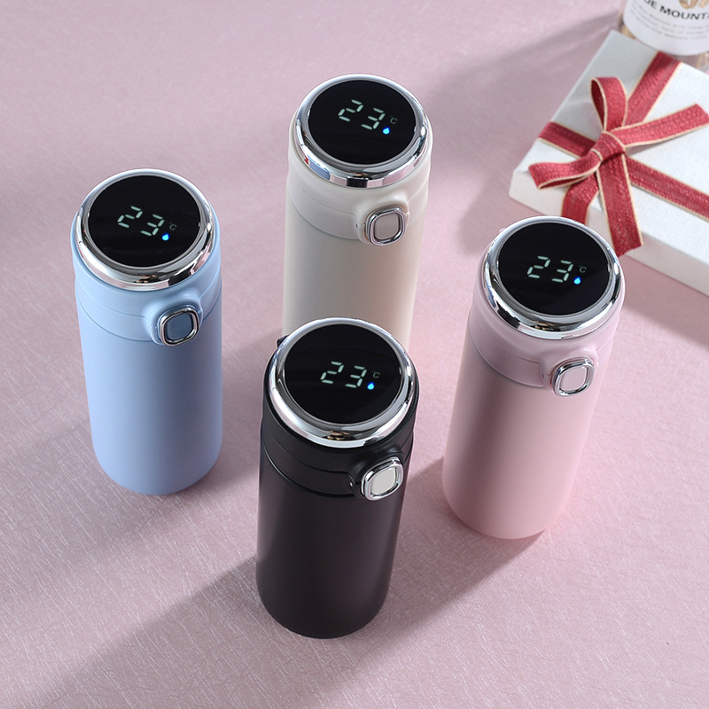 Thermos Cup Inner Liner 304 Stainless Steel Pea Water Cup Gift Insulated Smart Water Cup Specification drawing