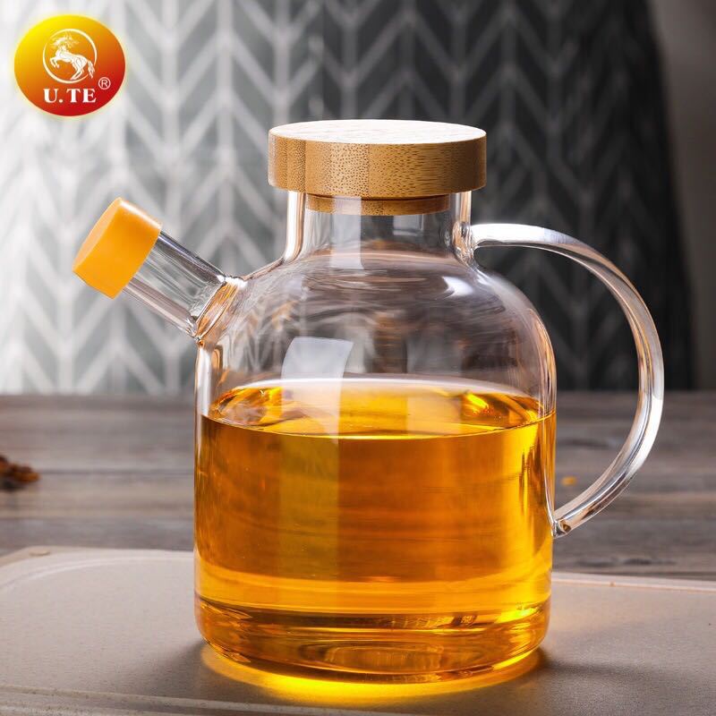 晶致厂家直销玻璃油壸家用大容量油罐厨房防漏食用油的酱油醋壶详情图2