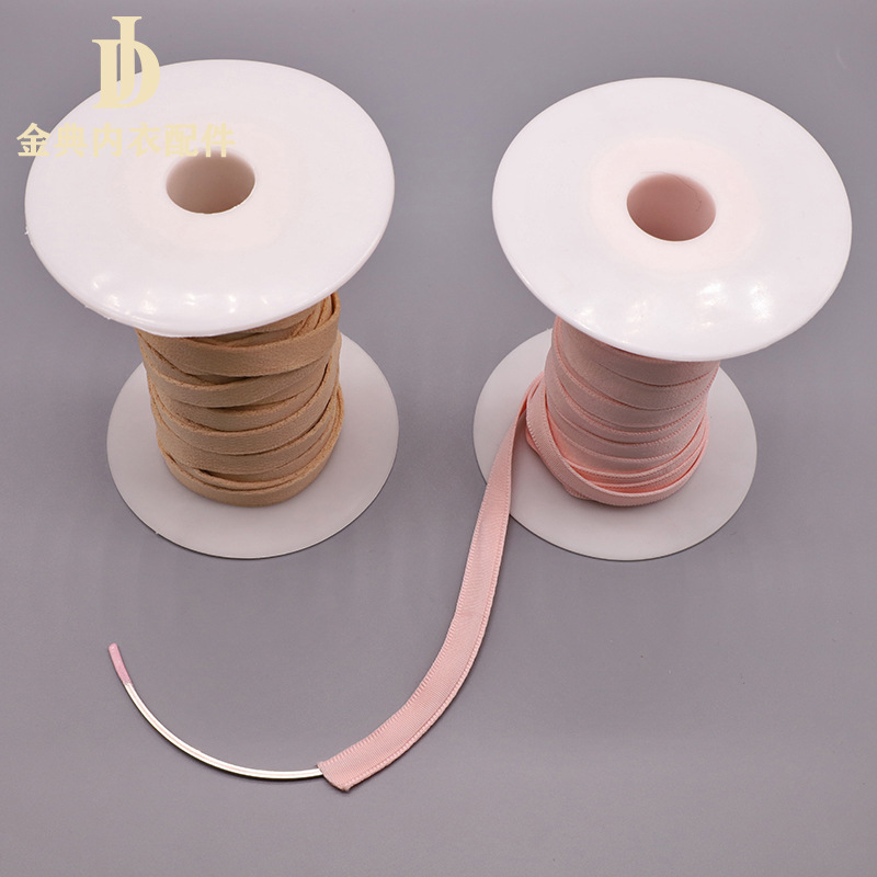Jindian Stock 1Cm Nylon Thick Underwire Cover Underwear Accessories Bra Fish Bone Cover Rubber Bone Cover Manufacturers Supply details Picture