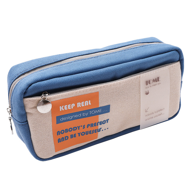 Tome Elementary School Pencil Case Creative Double-Layer Large Capacity Pencil Case For Middle School Students And High School Students Multi-Functional Pencil Case Item Picture