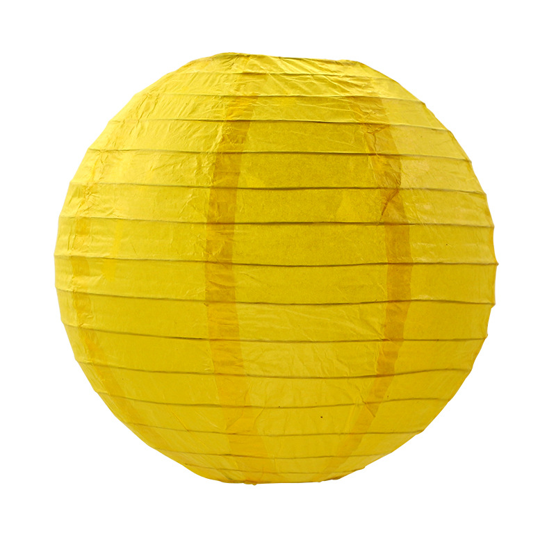 Wholesale handmade round colored paper lanterns for Mid-Autumn, New Year's Day and Spring Festival parties, shopping mall decoration and festive items details Picture