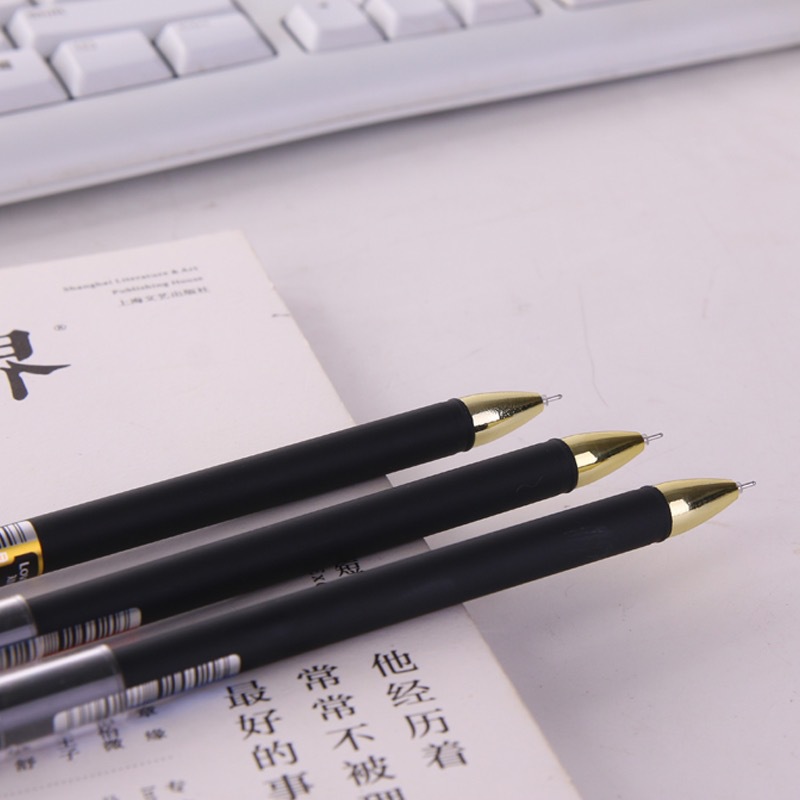 Zhixin 606 gel pen, sprayable pen barrel, exam Special signature pen, full needle core, 0.5 carbon black water pen Specification image