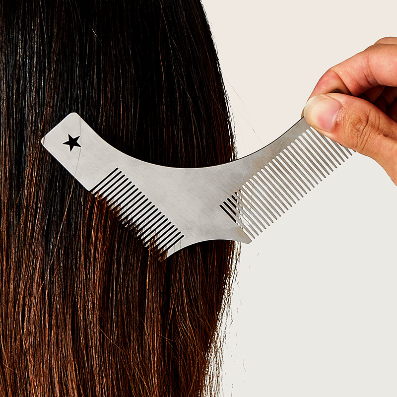 shanilak men's dedicated beard comb, full beard trimming and sideburns styling tool, portable beard grooming and beauty tool, other beauty tools details Picture