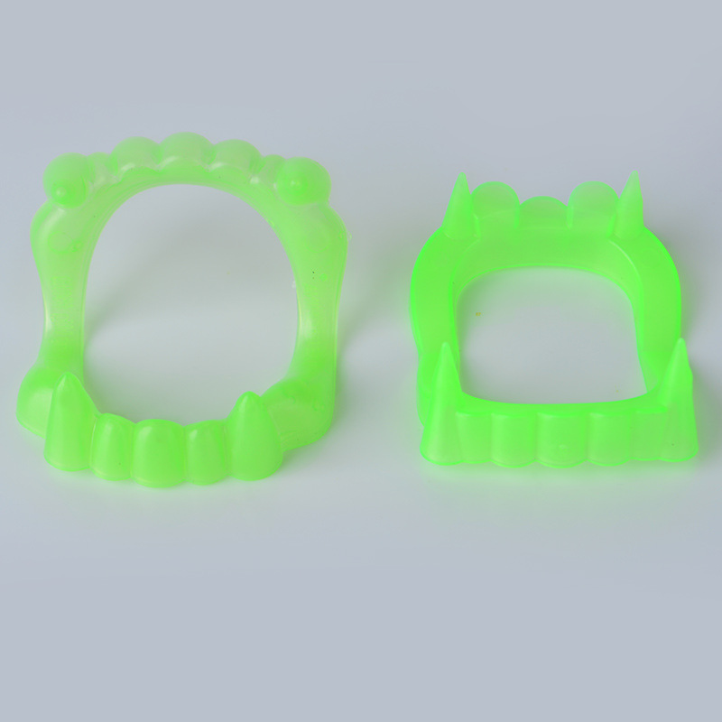 跨境万圣节装扮道具夜光假牙吸血鬼牙齿愚人节整蛊僵尸牙套玩具详情图5