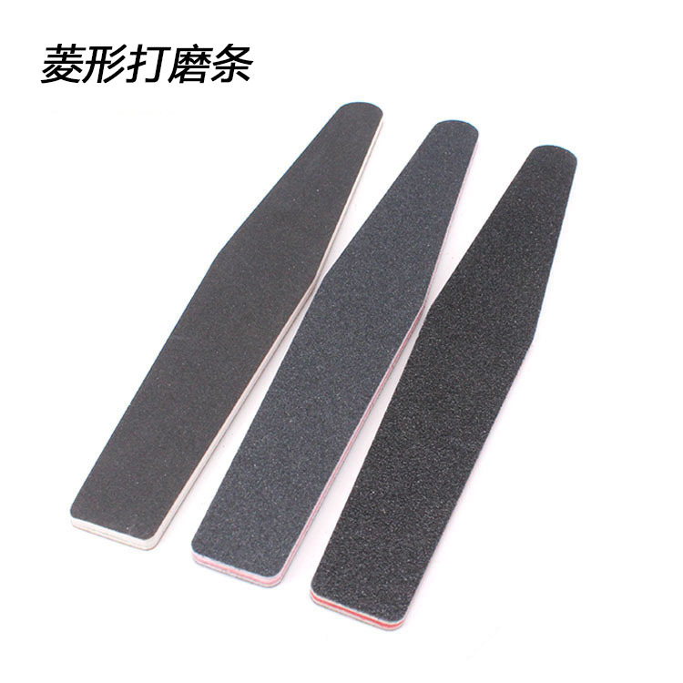 The manufacturer produces and sells black sand diamond-shaped nail polish strips with double-sided polishing, EVA sandpaper files and shanilak