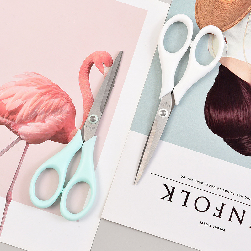 Manufacturers directly for office paper-cutting handmade stainless steel scissors large size small student stationery home small scissors office Specification drawing