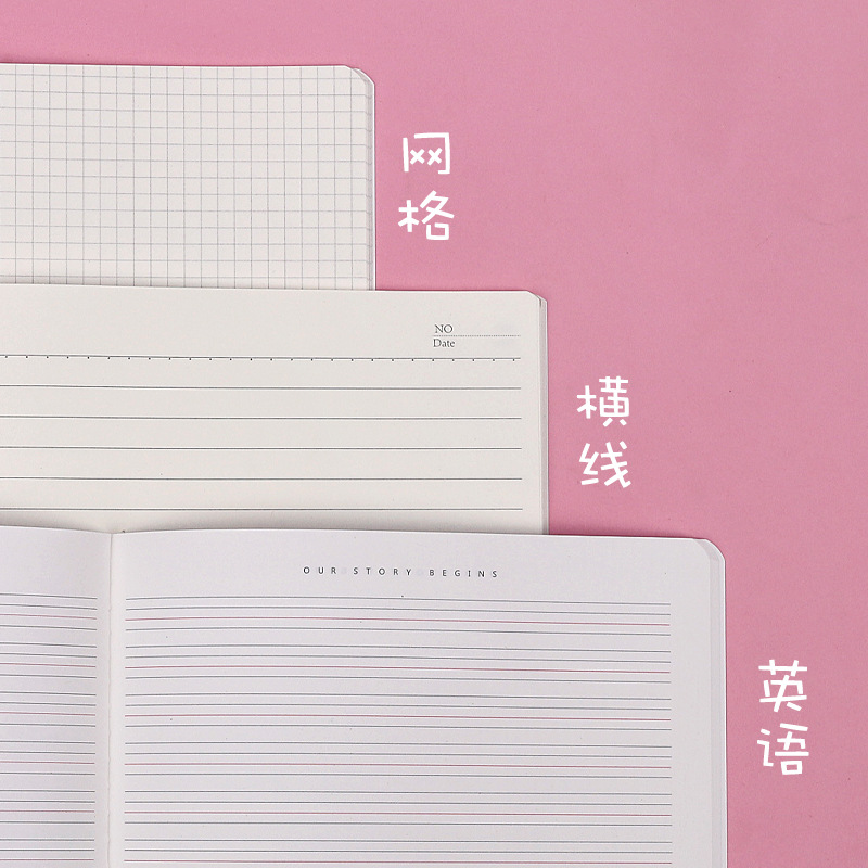 B5 Notebook 16K Line Book Student Exercise Book Horizontal Line Exercise Book Wholesale Printed Logo English Book Application Scenario
