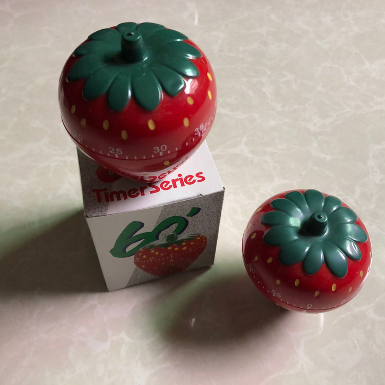 Mechanical timer/strawberry countdown timer/spring timer/kitchen reminder/cartoon household items Specification image