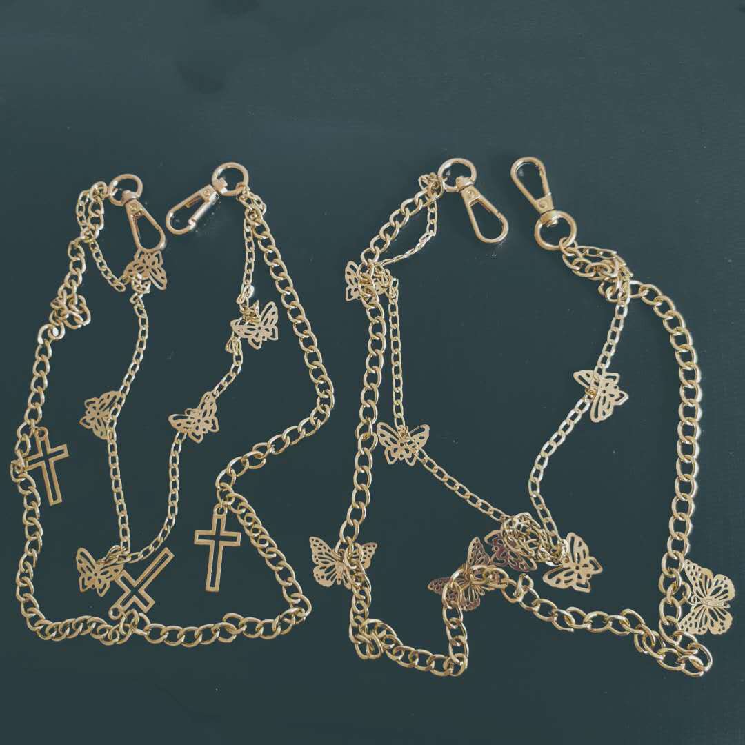 New European and American fashion, versatile and personalized waist chain, suitable for both men and women, trendy punk hip-hop pants chain pendant Application Scenario