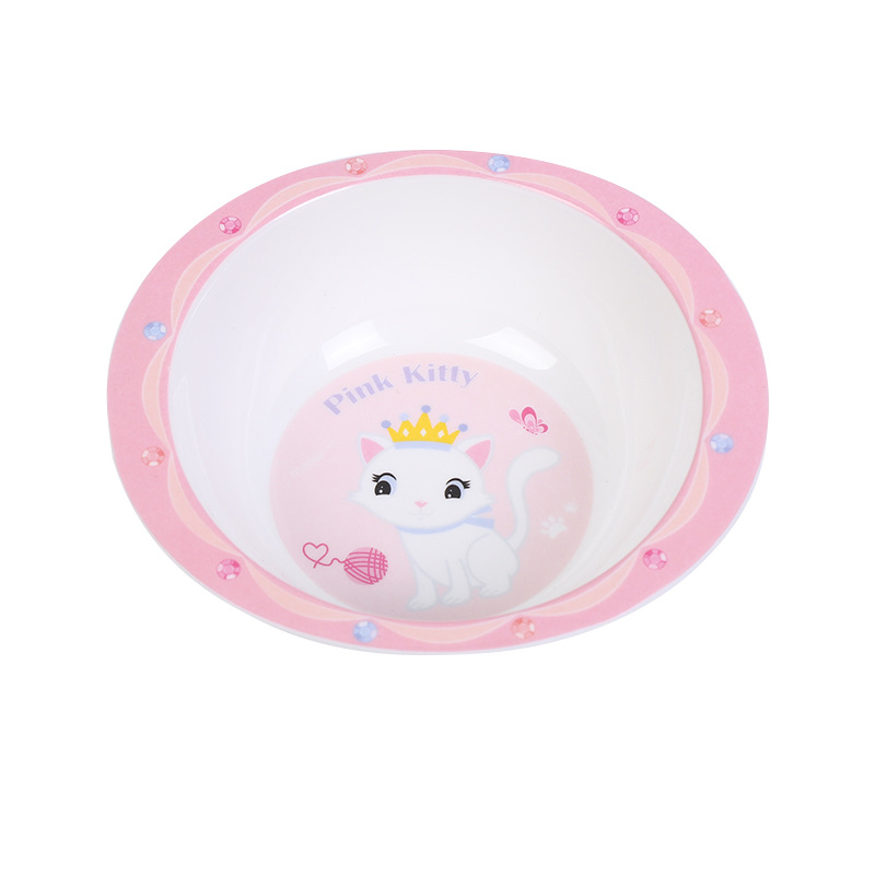 Wholesale Melamine Tableware Round Bowl Japanese-Style Bowl Household Tableware Kindergarten Children's Chopsticks Can Be Customized Logo Item Picture