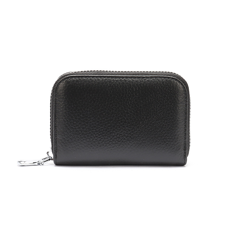 Amazon Cross-Border Anti-Theft Brush Leather Organ Card Bag Women's Card Holder Men's Card Holder Multi-Card Id Card Bag Item Picture