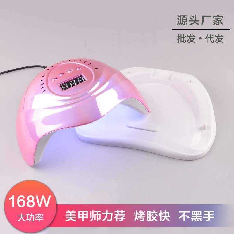厂家跨境智能感应美甲灯LED/UV光疗灯三档定时光疗机指甲油胶烤灯