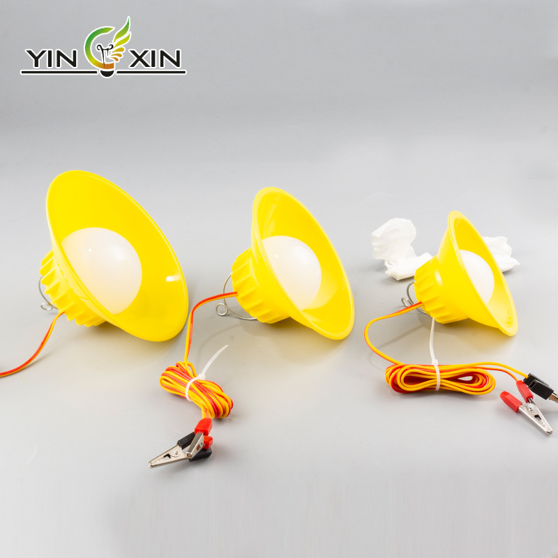 LED flying saucer lights, a must-have for outdoor night market stalls, high-brightness bulb lights, low-pressure bulb lights with wire clips, wholesale from manufacturers Specification image