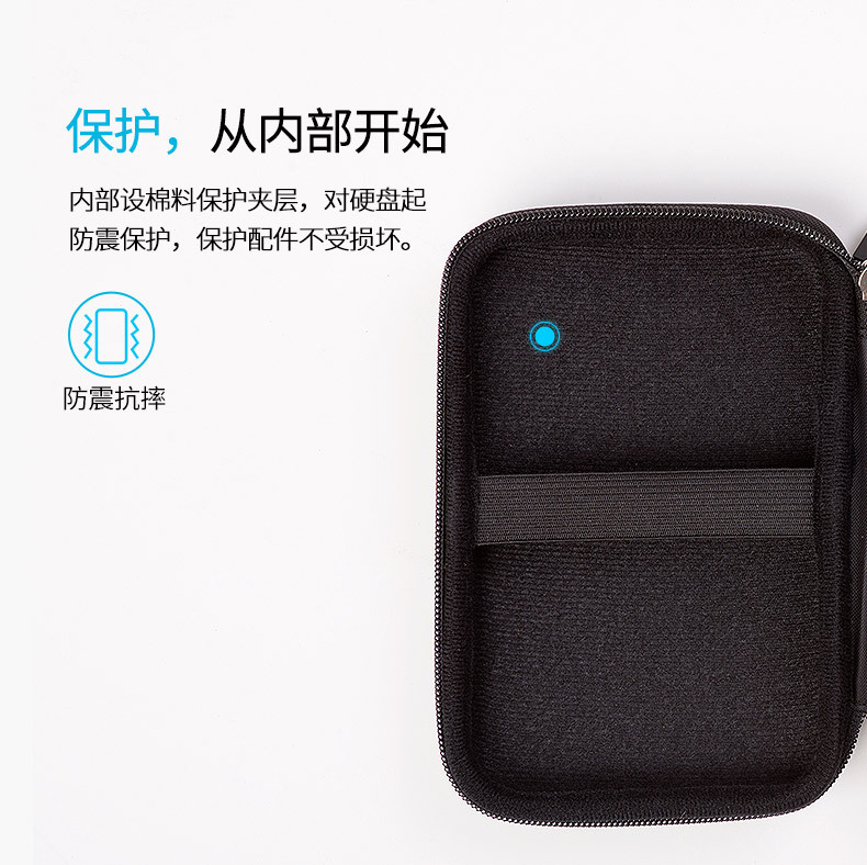 eva packaging box, headphone case, 2.5-inch portable hard drive case, headphone storage case, data cable storage case, eva bag pic 9