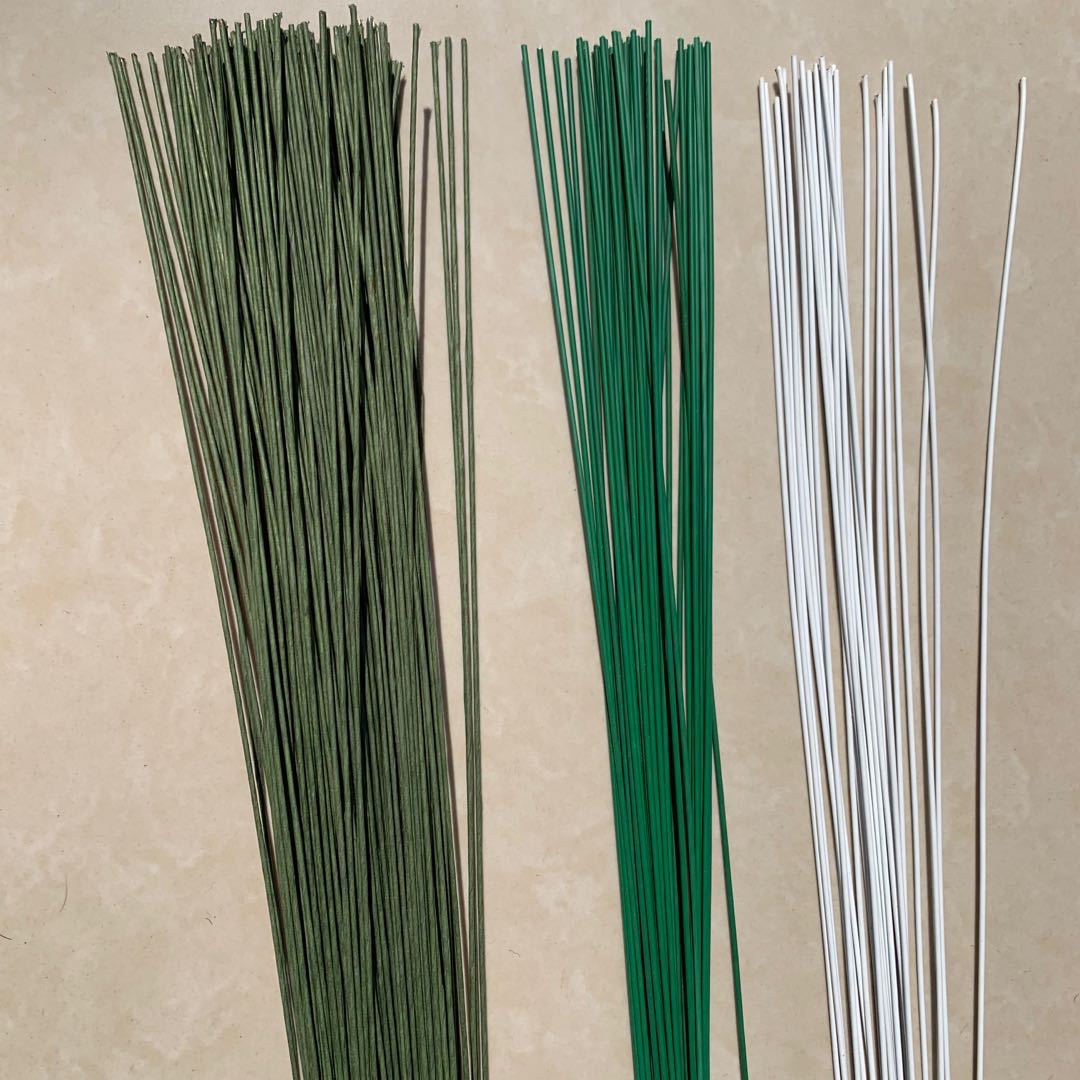 No. 18 wire thick plastic wrap paper wrap wire DIY handmade flower making pulsar rod flower materials wholesale full figure