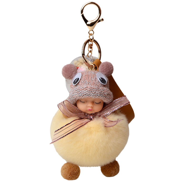 可爱獭兔毛睡白底实物图