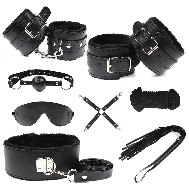 Adult sex toys Alternative toys 8-piece sm flirting props binding 8-piece set alternative torture sex toys sex underwear Specification drawing