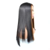 European and American long straight hair wig, mid-parted dyed light brown long hair wig, soft and natural long wig for women Item Picture