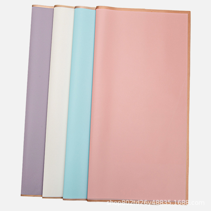 Bouquet wrapping paper material translucent waterproof florist bouquet wrapping paper thickened Phnom Penh jelly film mist face paper Item Picture