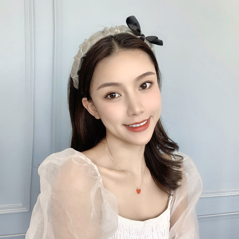 Net Yarn Small Fragrant Wind Organza Hair Band 100 Hair Band Female Korean Sweet Fairy Mori Super Fairy Hair Cave Accessories Specification drawing