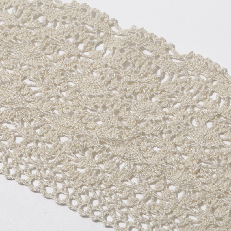 Factory direct supply of 9.5cm ultra-wide cotton edge sofa curtains, tablecloths, clothing accessories, lace DIY materials in stock Item Picture