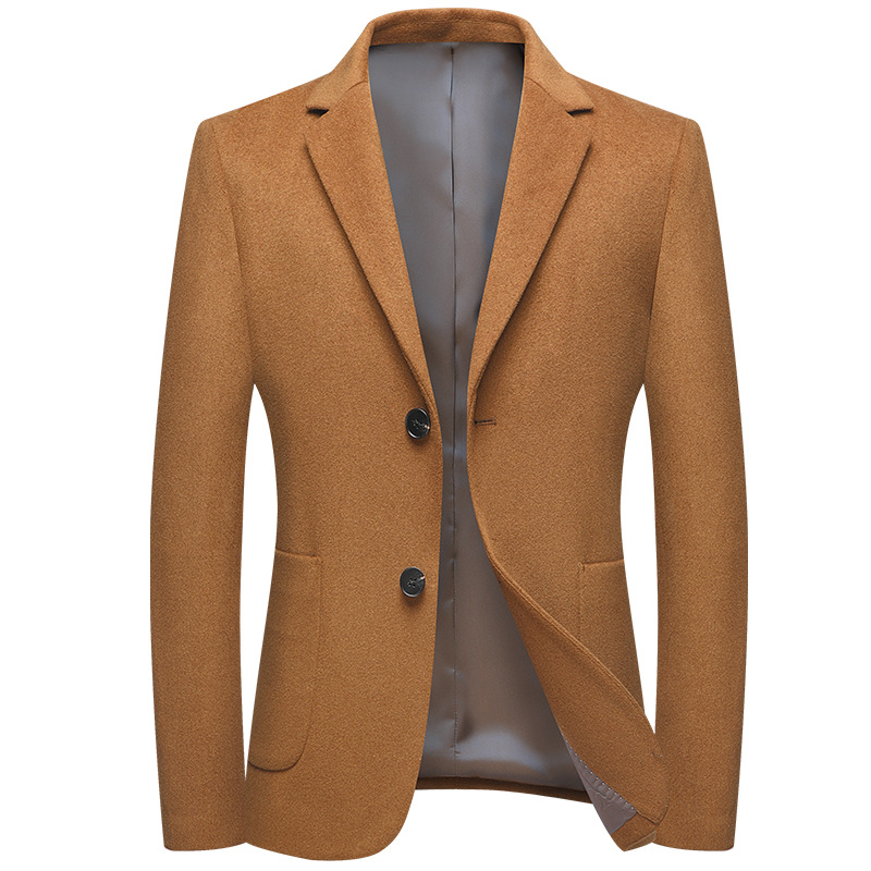 Casual suits for autumn and winter, thick woolen suits for men, trendy and slimming wool small suits for men, girl jackets and tops Item Picture