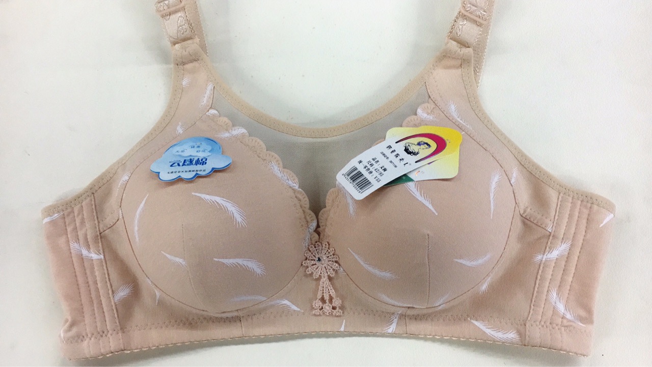 No Ring New Noble Lady 138#C Cup Thin cotton printed anti-glare bra Application Scenario