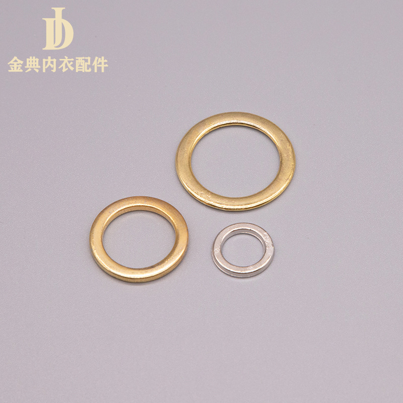Golden Classic thickened metal underwear adjustable alloy buckle bra shoulder strap button 089 character buckle alloy underwear accessory details Picture