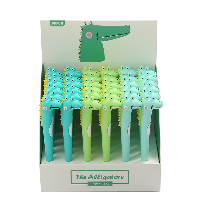 Dinosaur crocodile fun gel pen for students, simple, artistic, cute and creative, popular Korean version custom factory direct sales Item Picture