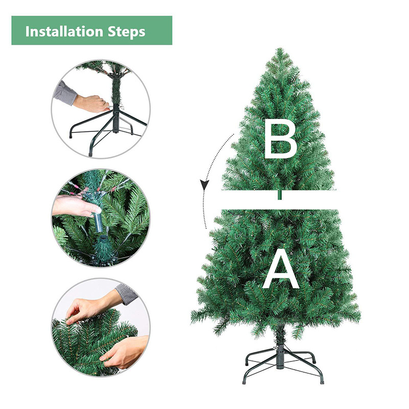 Christmas Tree Set Large Scene Decorative Props Ornaments 1.8/2.1 Meters Pine Needle Tree Factory Direct Sales Item Picture