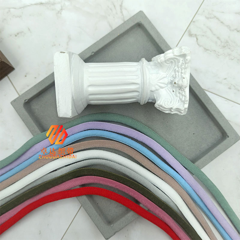 Manufacturers Spot Color Oil Core With Beautiful Back Elastic Underwear Strap Mask Lazy Shoelace Accessories Nylon Webbing Application Scenario