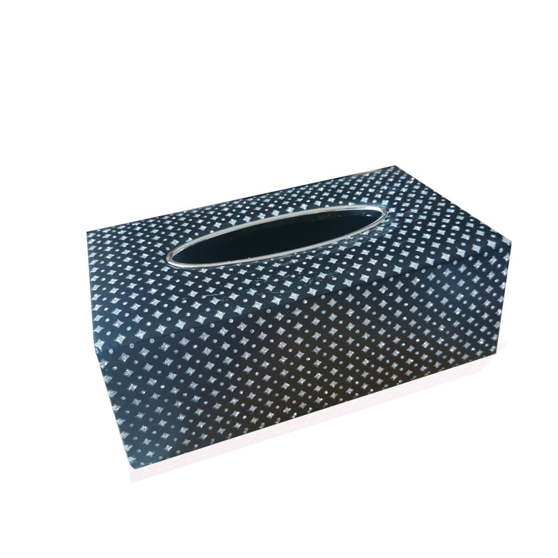 2020 Commercial Hotel Rectangular Bottom Opening Leather Paper Box Home Living Room Car Extraction Tissue Box Application Scenario