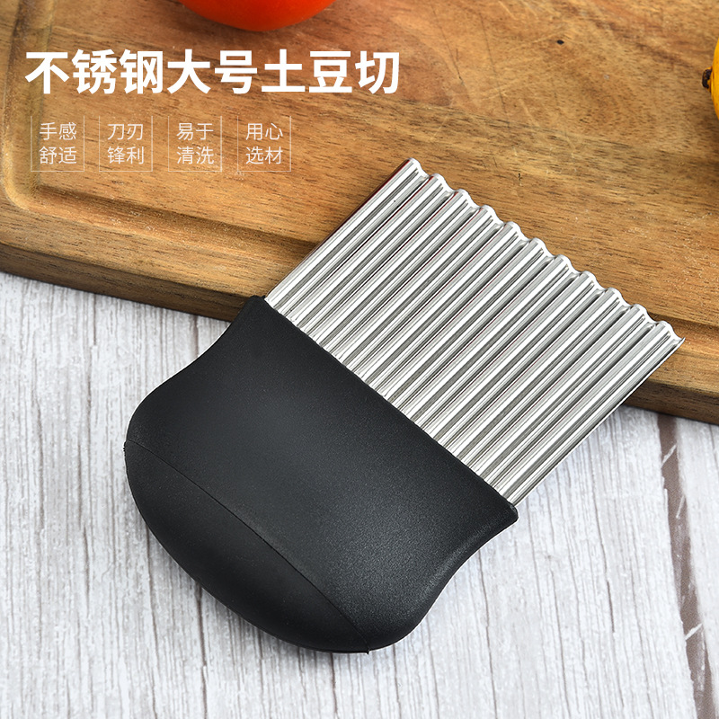 不锈钢土豆切/厨房小工具/家用波浪刀产品图
