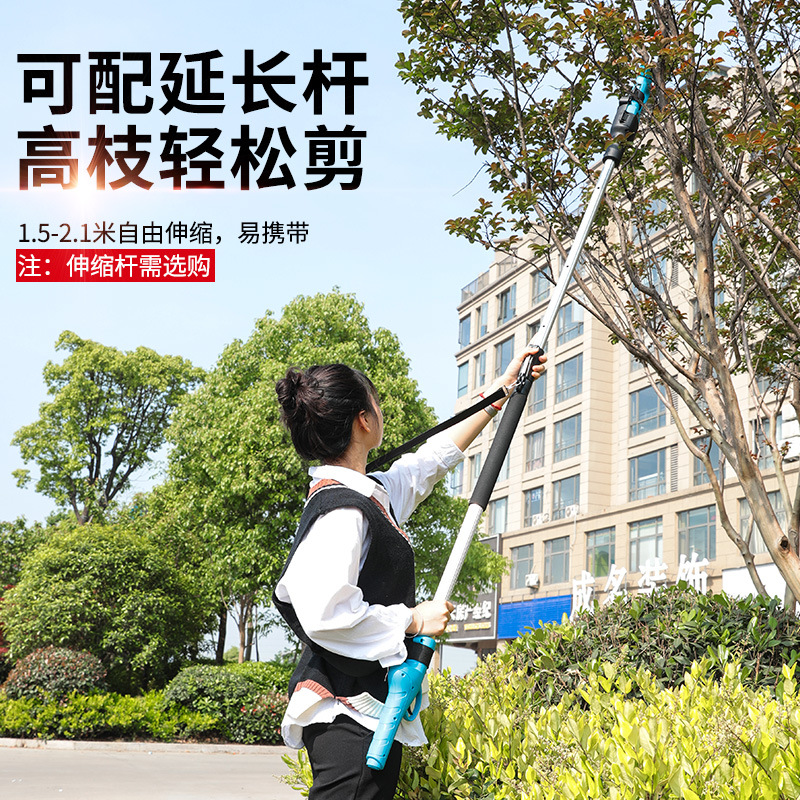 The New Smooth 3 Cm Electric Fruit Tree Pruning Scissors Branch Scissors Lithium Battery Garden Scissors Radio Scissors Cross Border details Picture