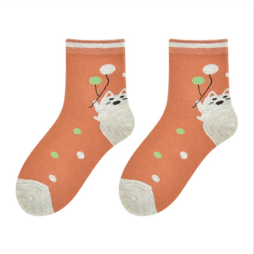 2022 Autumn and winter new cartoon children's mid-calf socks, baby socks, infant socks, all-cotton children's socks manufacturer wholesale Item Picture