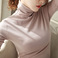 薄款加绒纯色T恤女代发批发春秋新款高领打底衫长袖韩版女装修身图