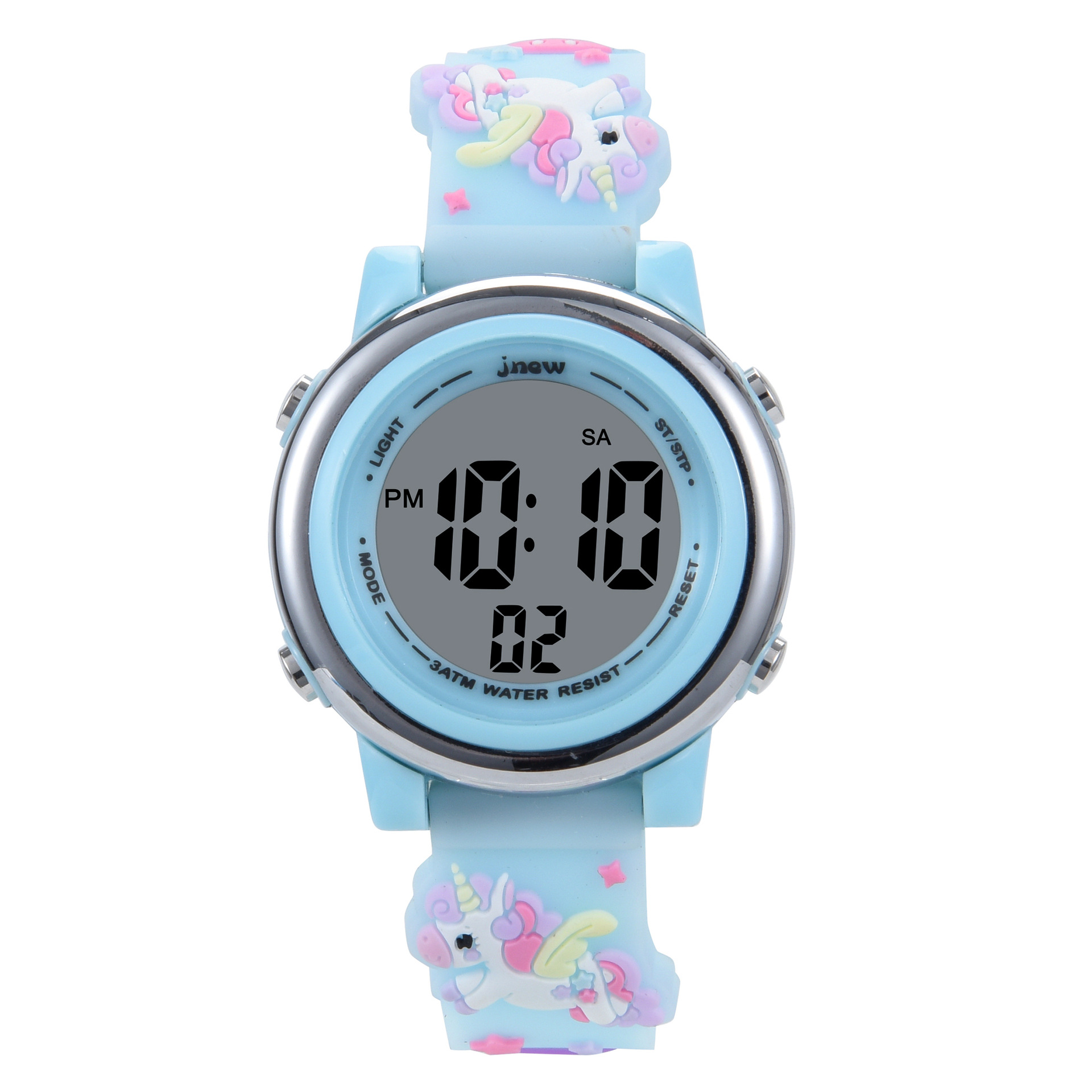 Factory direct sales of popular waterproof electronic watches for daily life, seven-color night light cross-border led sports children's electronic watches Specification image