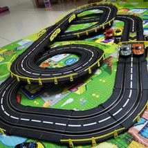 跨境热销路轨道赛车玩具儿童双人大型赛道8-10岁男孩电动遥控汽车