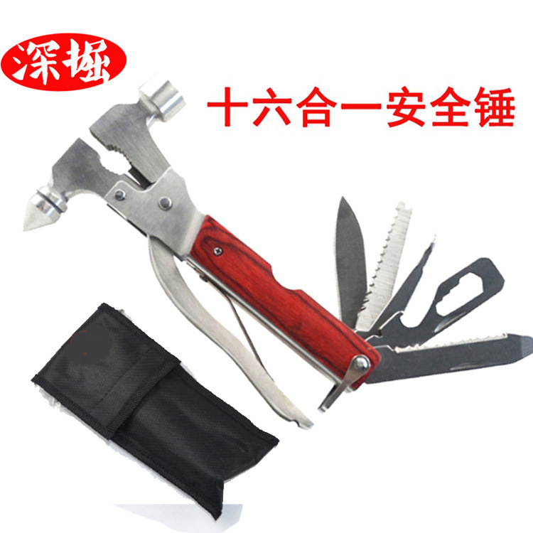 Sixteen in one conical hammer Car escape hammer tool Car metal safety hammer car supplies Application Scenario