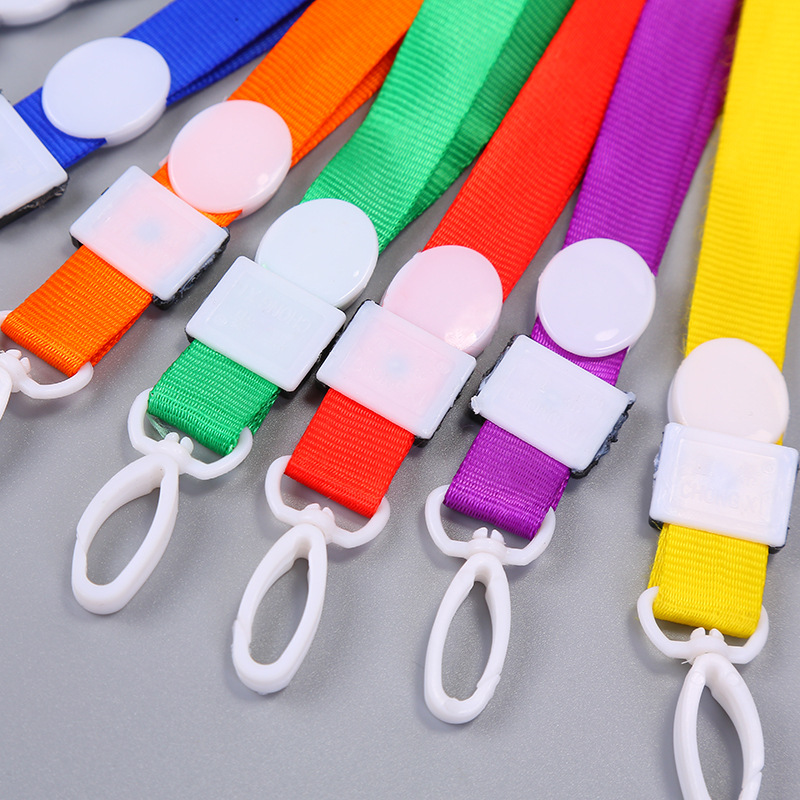 1.5 New olive-buckle plastic hook rope, work ID card hanging rope, employee name tag sleeve hanging rope can be printed with logo details Picture