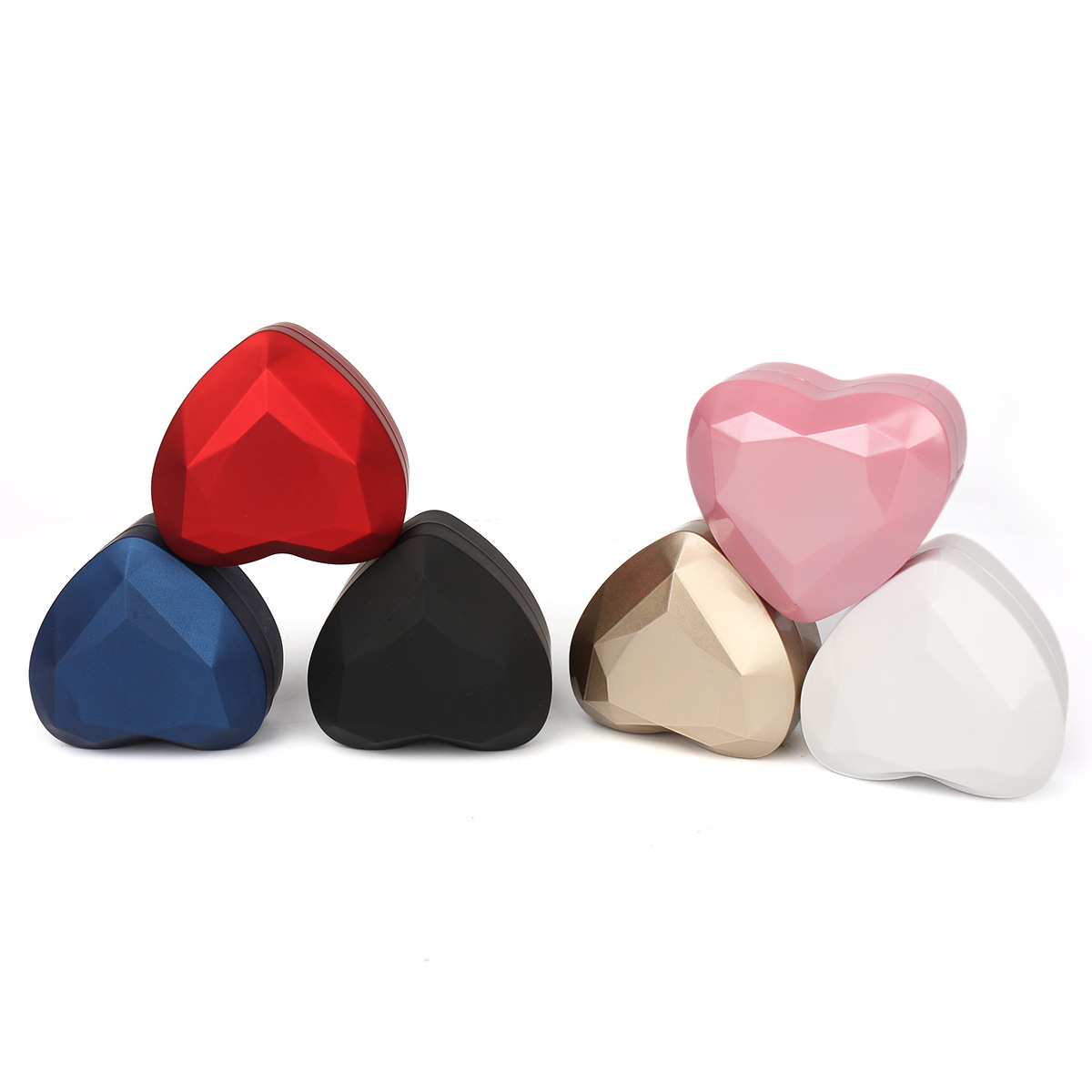 Heart Shaped Led Light Earrings Jewelry Box Jewelry Box Gift Ring Box Jewelry Box Necklace Box Storage Box Packing Box Specification drawing
