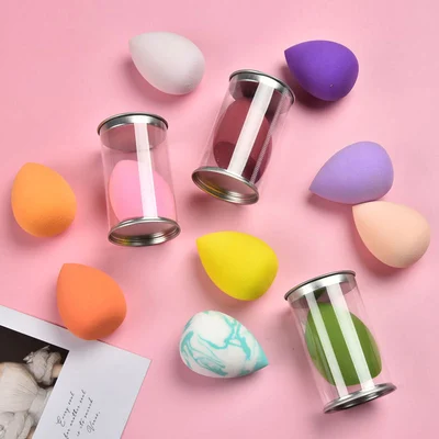 Beauty Tool Water Drop Shape Hydrophilic Non-Latex Beauty Powder Puff Dry And Wet Bottle Water Drop Shape Makeup Egg