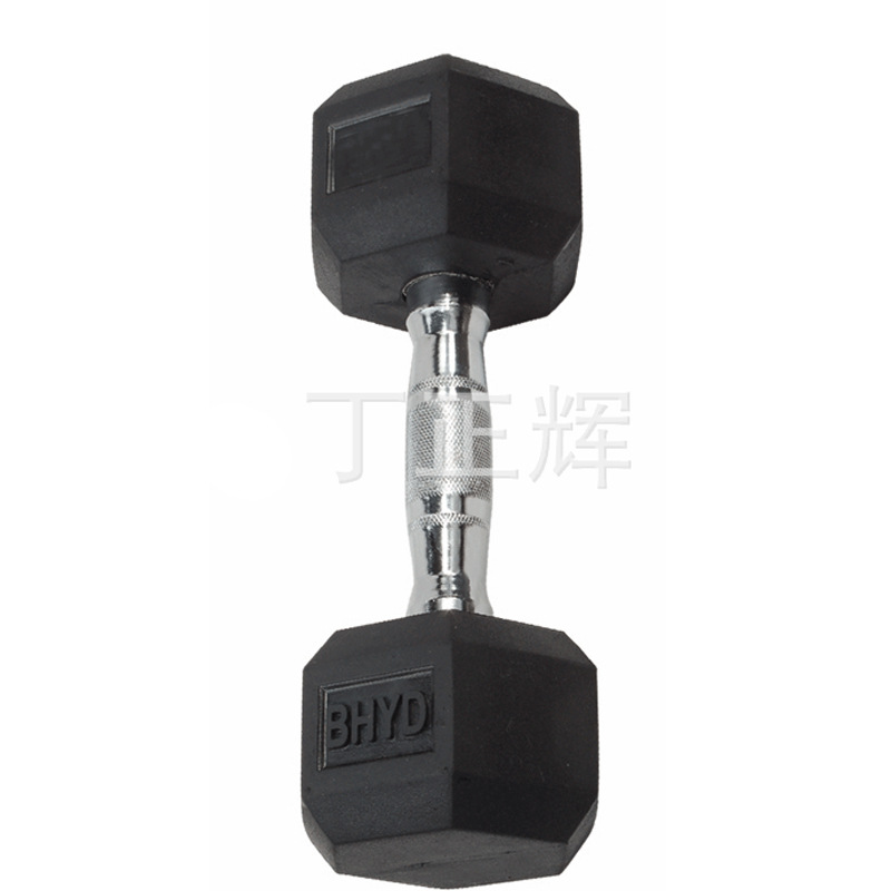 厂家现货批发固定橡胶哑铃健身器材5LB-35LB橡胶包皮铸铁内胆2022年厂价直销网红款