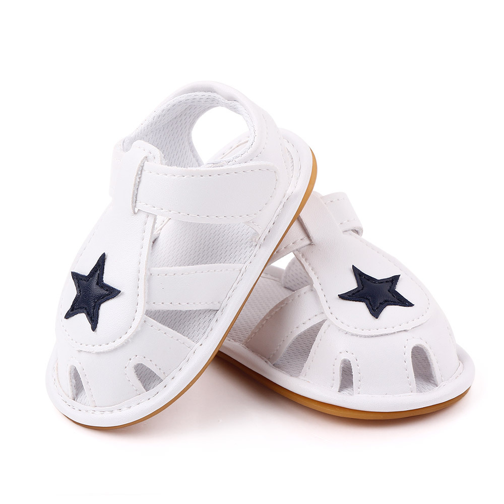 Baby walking shoes for spring and summer, new styles for boys and girls, Five-pointed star headband sandals, soft-soled baby shoes, 2382 Item Picture