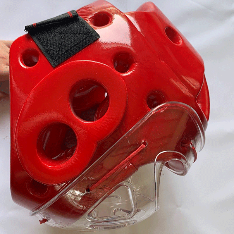 Manufacturers Wholesale A Formed Helmet Mask Protective Gear Sanda Karate Taekwondo Training Protection Integrated Head Protection Specification drawing