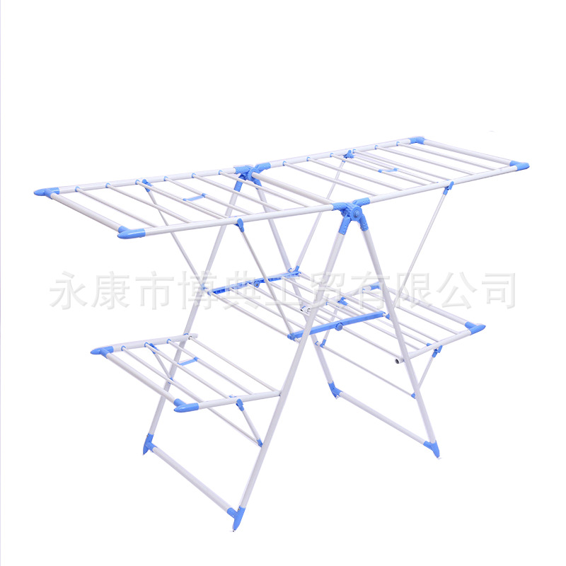 19 Tube Iron Drying Rack European Drying Rack Floor Folding Drying Rack Wing Folding Drying Rack Folding Drying Rack Application Scenario