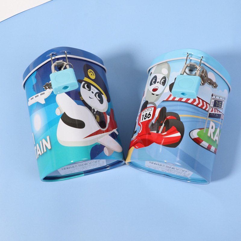 Creative Fashion Tinplate Piggy Bank Cartoon Animal New Year Of Ox Piggy Bank Student Birthday Gift Wholesale Application Scenario